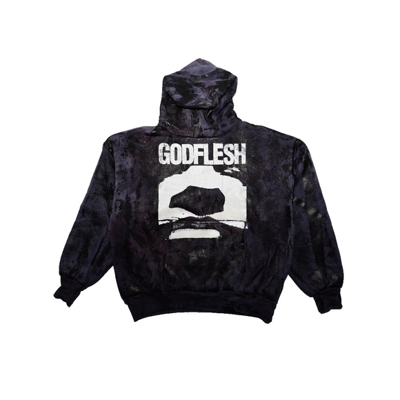 Godflesh AOP Double Layered Hoodie by Digital Trenches - Picture 1 of 6